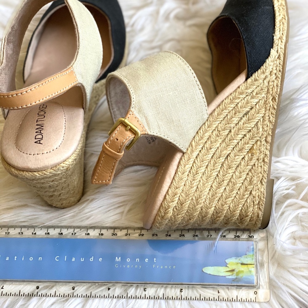 Adam tucker heeled & two toned espadrille sandals - Picture 3 of 3